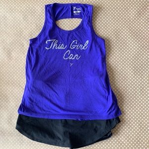 Girls workout top and skort